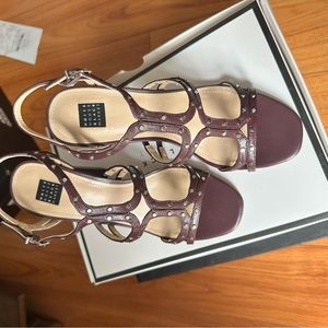 White House Black Market Polly Block Heels